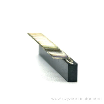 1.27mm Pitch Machined Female header Connector Right Angle H8.9mm 1*24P